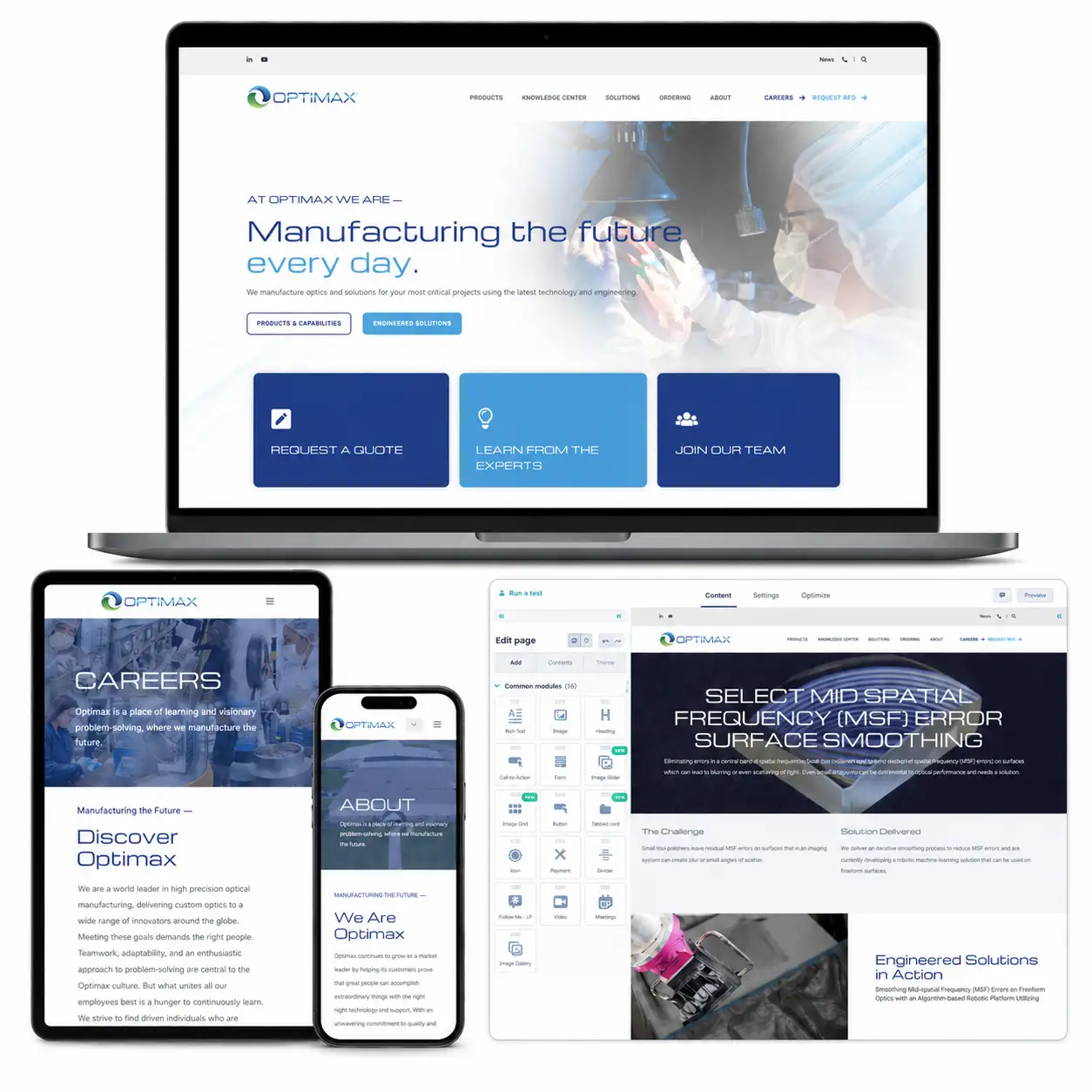 Optimax Systems HubSpot website rebuild case study