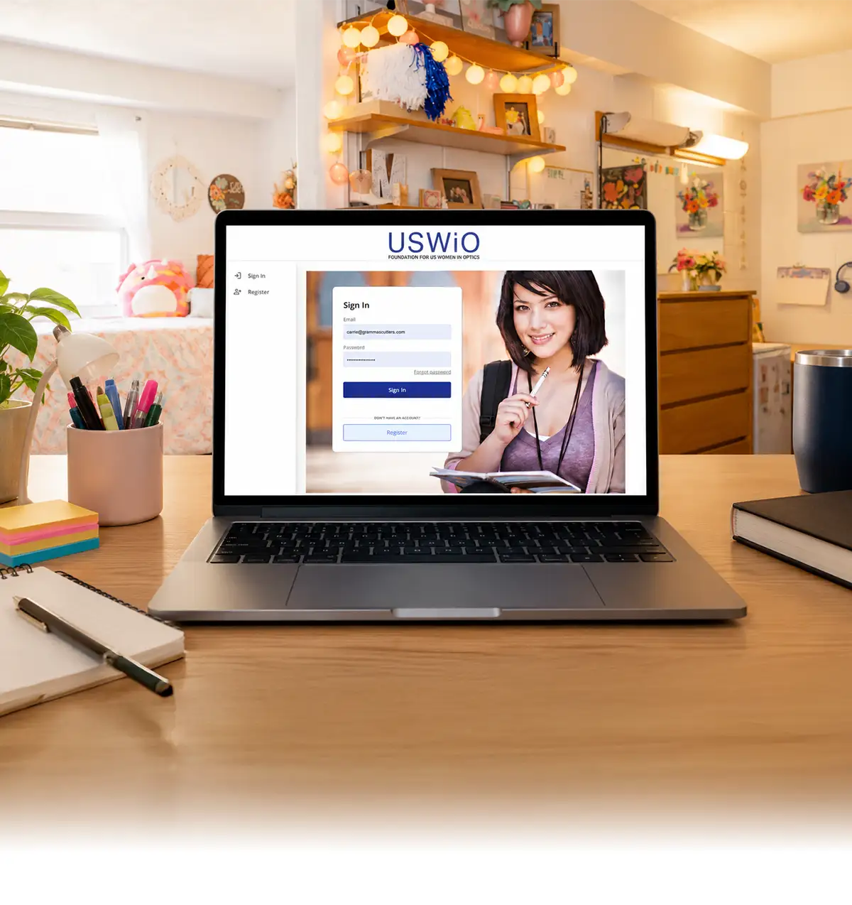 Foundation for US Women in Optics Scholarship Application System case study preview